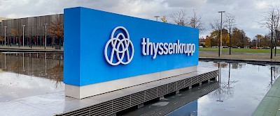 Das Supersign des thyssenkrupp-Quartiers